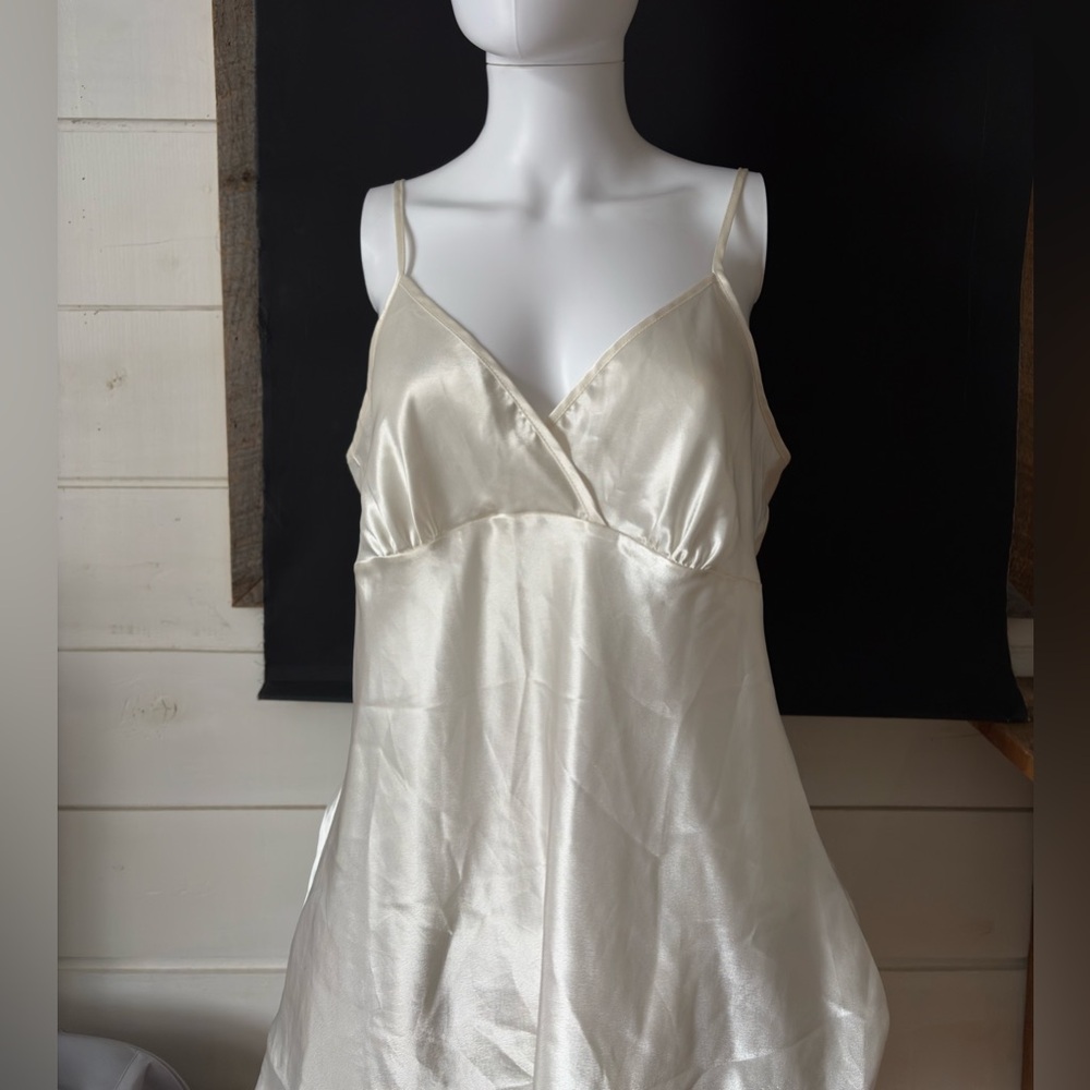 Silky Ivory Slip Dress Camisole - Women's Intimates